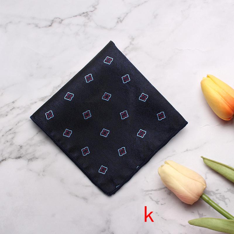 Source Pocket Towel Men'S Polyester Suit Dress Chest Towel Multi-Color Handkerchief Sales Striped Small Square Towel