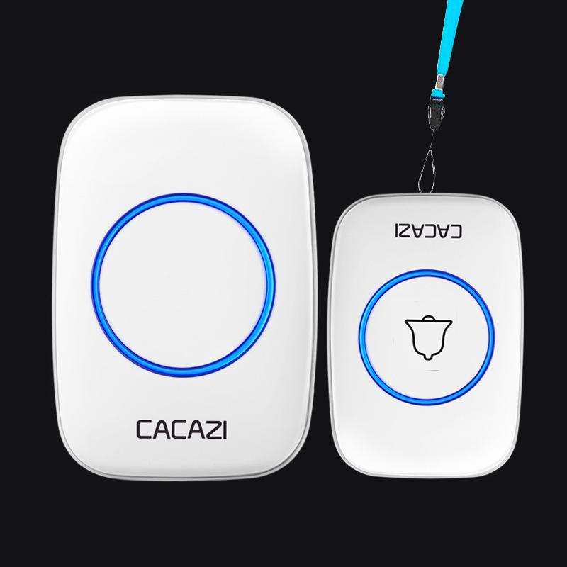 Wireless Emergency Call Bell for Seniors - Long-Distance One-Button Safety Alert System белый