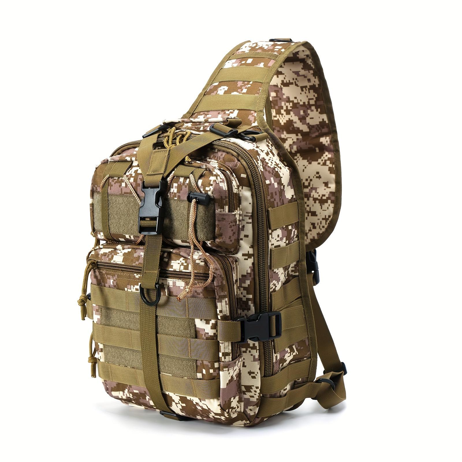 

Водонепроникна тактична камуфляжна нагрудна сумка-рюкзак-слінг, багатофункціональна чоловіча альпіністська сумка на блискавці через плече жовтий/камуфляжний