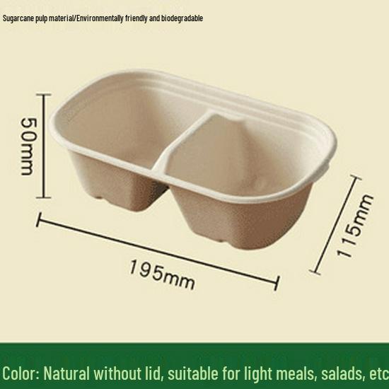 Disposable Bento Box: Single/Double Grid, Food Grade, Ideal for Fruit & Meals