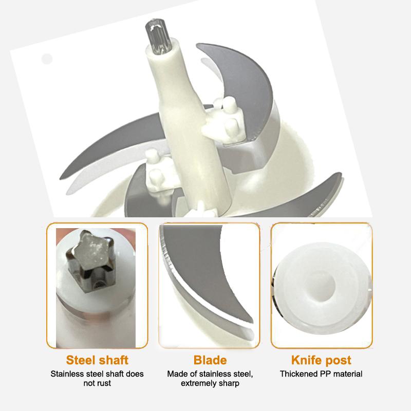 Electric Meat Grinder Blade Eco-friendly Material Food Grade Replacement Part for Home Cooking Food Crusher Processor