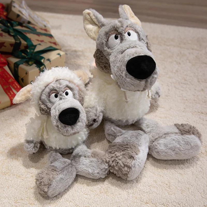 Adorably Husky Plush Toy Lovely Penguin Stuffed Fairy Tale Cunning Big Bad Wolf Doll Orangutan Plushies kawaii home