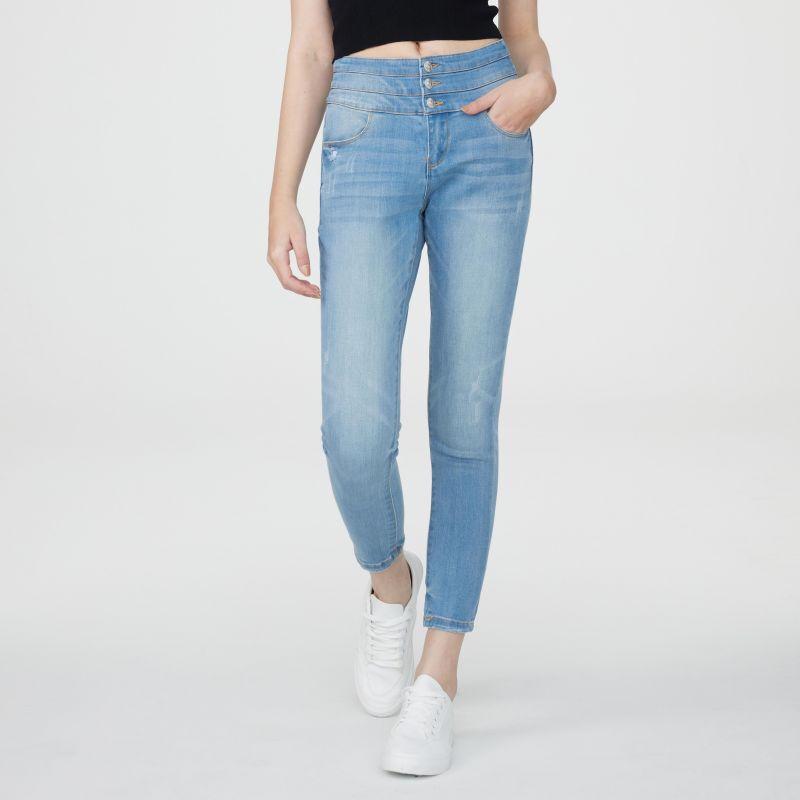 

VITABERRY Women s Light Blue Cropped Denim Jeans XL
