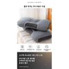 Grey Soybean Fiber Cervical Pillow 2Pcs Ergonomic Neck Support Cushion Relieve Neck Discomfort for Home Use
