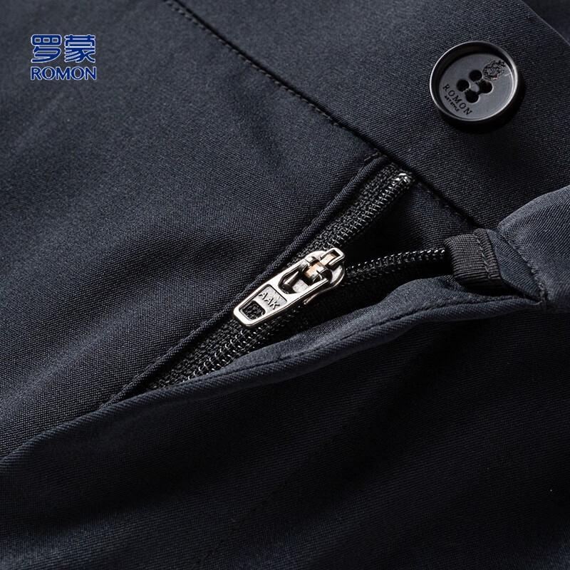 Romone Men's Summer Four-Way Stretch Straight-Leg Casual Pants