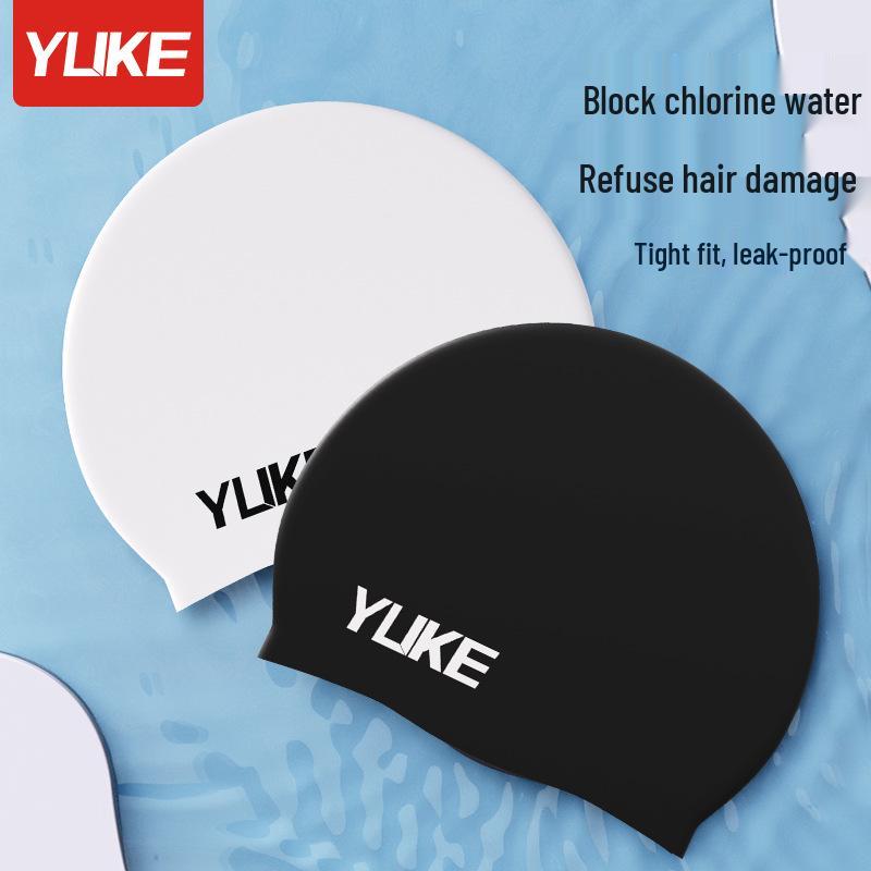 Extra Large Waterproof Silicone Swimming Cap for Long Hair - Comfortable, Ear-Protective, Professional Anti-Slip Design for Adults