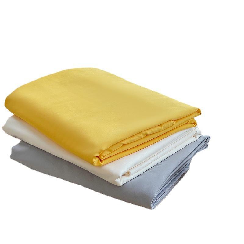 1PC Bed Flat Sheet for Double Bed Plain Solid Color Top Sheets Single/Queen/King Flat Bedsheets Soft Home Bed Linen Sheets