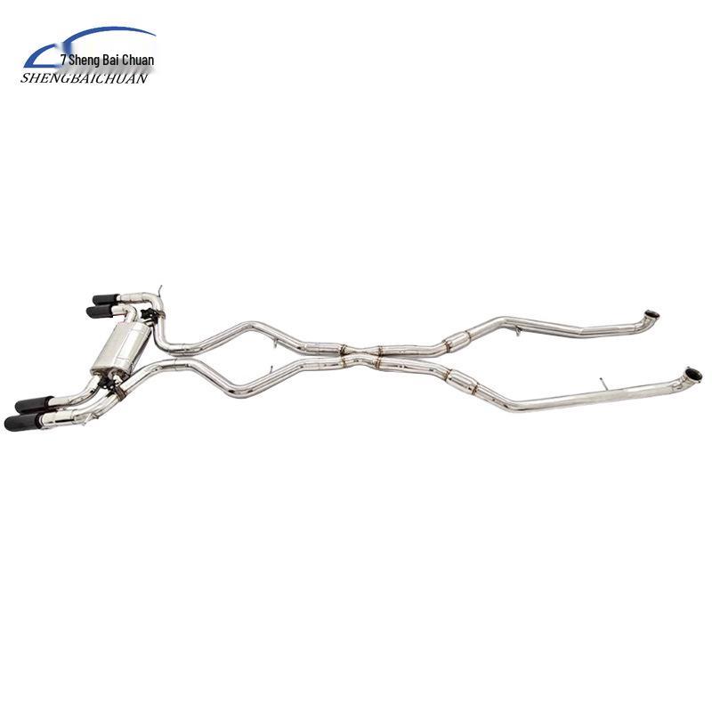 Stainless Steel Remote Control Valve Muffler Exhaust for BMW X5M/X6M E70/E71 4.4T