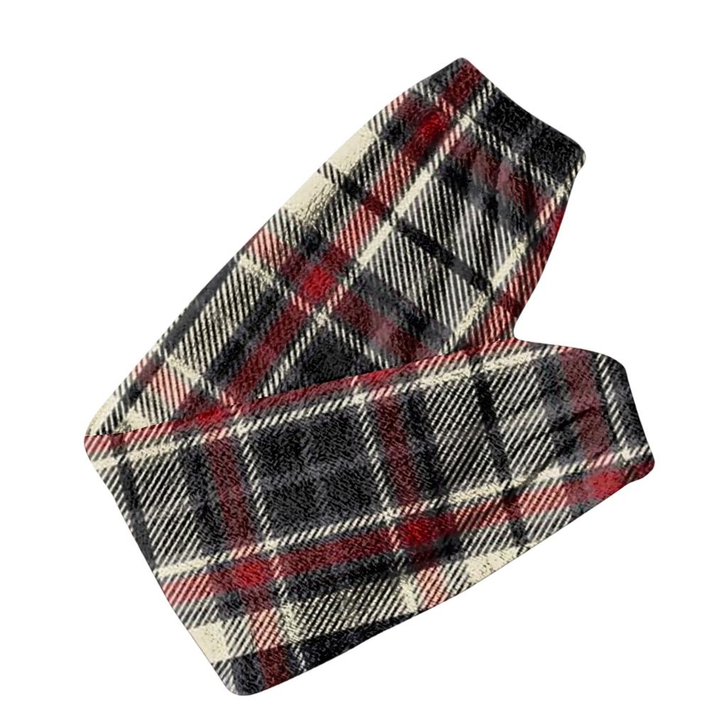 Men's Flannel Pocket Casual Pants, Printed Pocket Casual Pants, Home Sleeping Pants