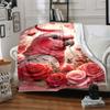 1pc Pink Parrot Blanket Lightweight Blanket Throw Blanket For Sofa, Bed, Travel, Camping, Livingroom, Office, Couch, Chair yy251010068