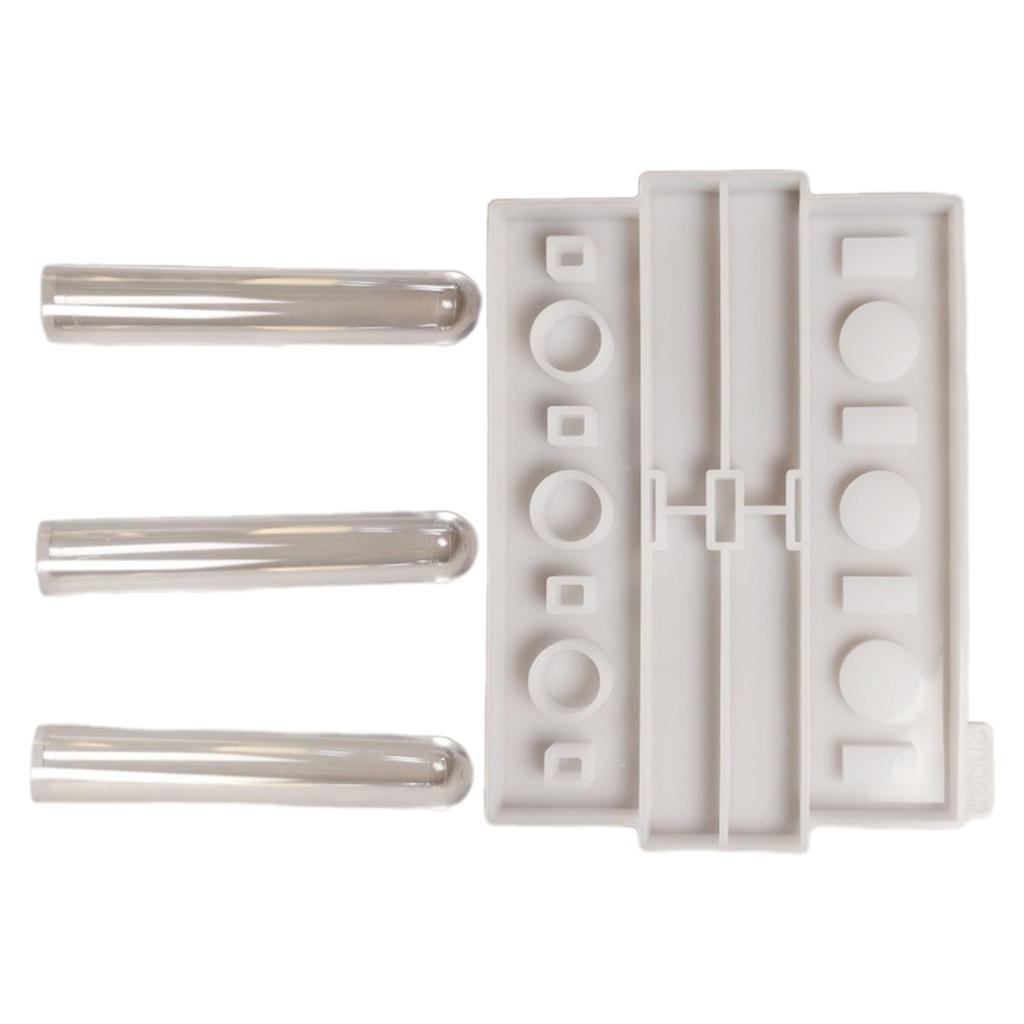 Silicone Resin Molds for Hydroponic Plant Propagation Flower Holder Mould with 3 Test Tubes Home Decoration Moulds