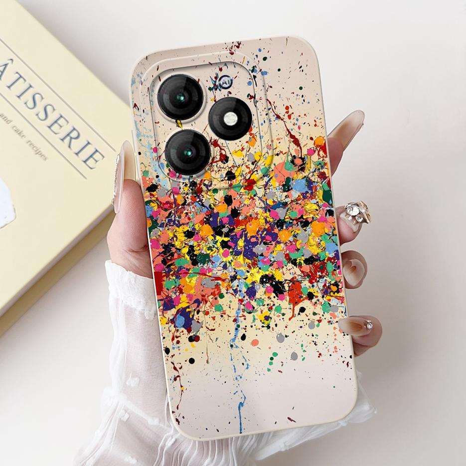 For Itel A70 Case A665L Cute Panda Cartoon Cover Soft Silicone Shockproof Phone Case Fopr Itel A70 A 70 ItelA70 Back Cover Shell