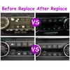 Bilinstrumentpanel Luftkonditionering AC Volym Värmare Temperatur Klimatkontroll Switch Knappar För Benz C GLK Klass C204 X204