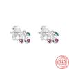 Sale Stylish Jewelry Sterling Color Multiple Styles Zircon Stone Earrings Girl Daily Wear Dating Sleek Simple Earrings Birthday Voguish