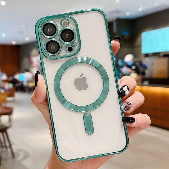 

Роскошный прозрачный чехол Magsafe с беспроводной зарядкой для Iphone 14 13 12 11 Pro Max X Xr Xs 7 8 Plus Se 2020 22 Mini Soft Cover For iPhone 14Pro Max