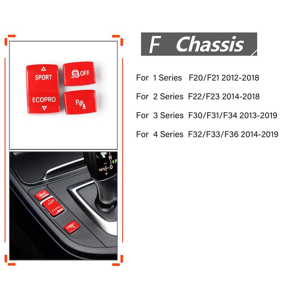 For BMW 2 3 4 Series F20-23 F30-F34 Red Center Concole Drive Mode Switch Buttons
