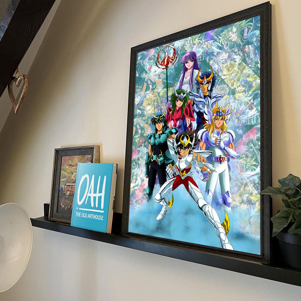 Saint Seiya Whitepaper Poster Waterproof Paper Sticker Coffee House Bar Aesthetic Art Wall Painting