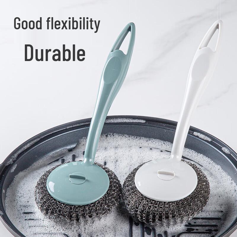 ZISIZ Long Handle Steel Wire Cleaning Brush