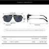 Classic y2k Half Frame Pilot Sunglasses Vintage Oversized Punk Metal Luxury Brand Designer UV Protection