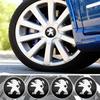 4pcs Premium 56+60mm PEUGEOT Wheel Center Hub Caps Auto Emblem Sticker c Badges (Fits 106/206/306/406/107/207/301/308/2008/3008)