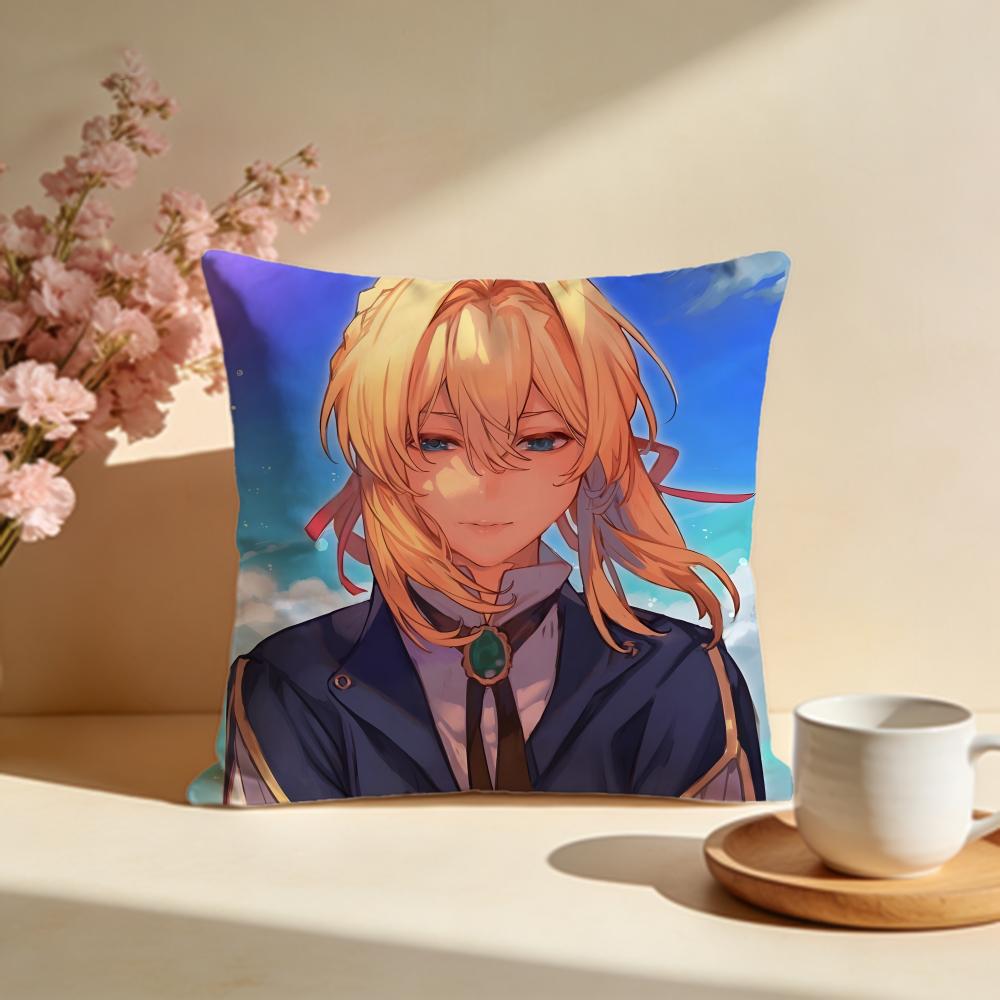Stylish VViolet Evergardeniou Cushion Cover Stylish Washable Pillow Cover Ideal for Couch Bedroom Car Decoration