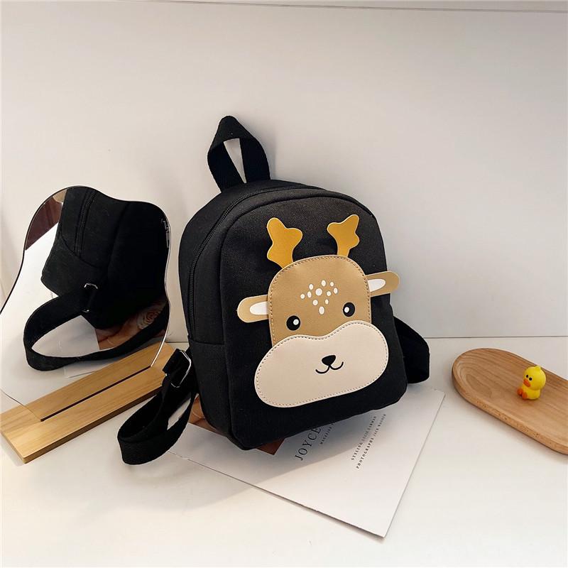 2023 New Cartoon Canvas Backpack for Kids, Ages 3-6, Trendy Kindergarten Bag for Boys and Girls