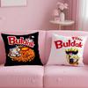 K-Kwaii Anime B-Buldak R-Ramesn Pillow Case Safe Custom Photo Pillow, Anti-Fade Brushed Fleece Cushion, Maternal & Infant Safe.