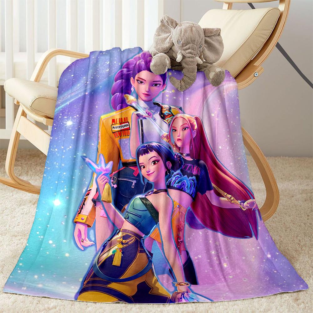 Future Fashion Icons Blanket Comfortable Perfect for Bedding Office Chair Livingroom for All Seasons Digital Print