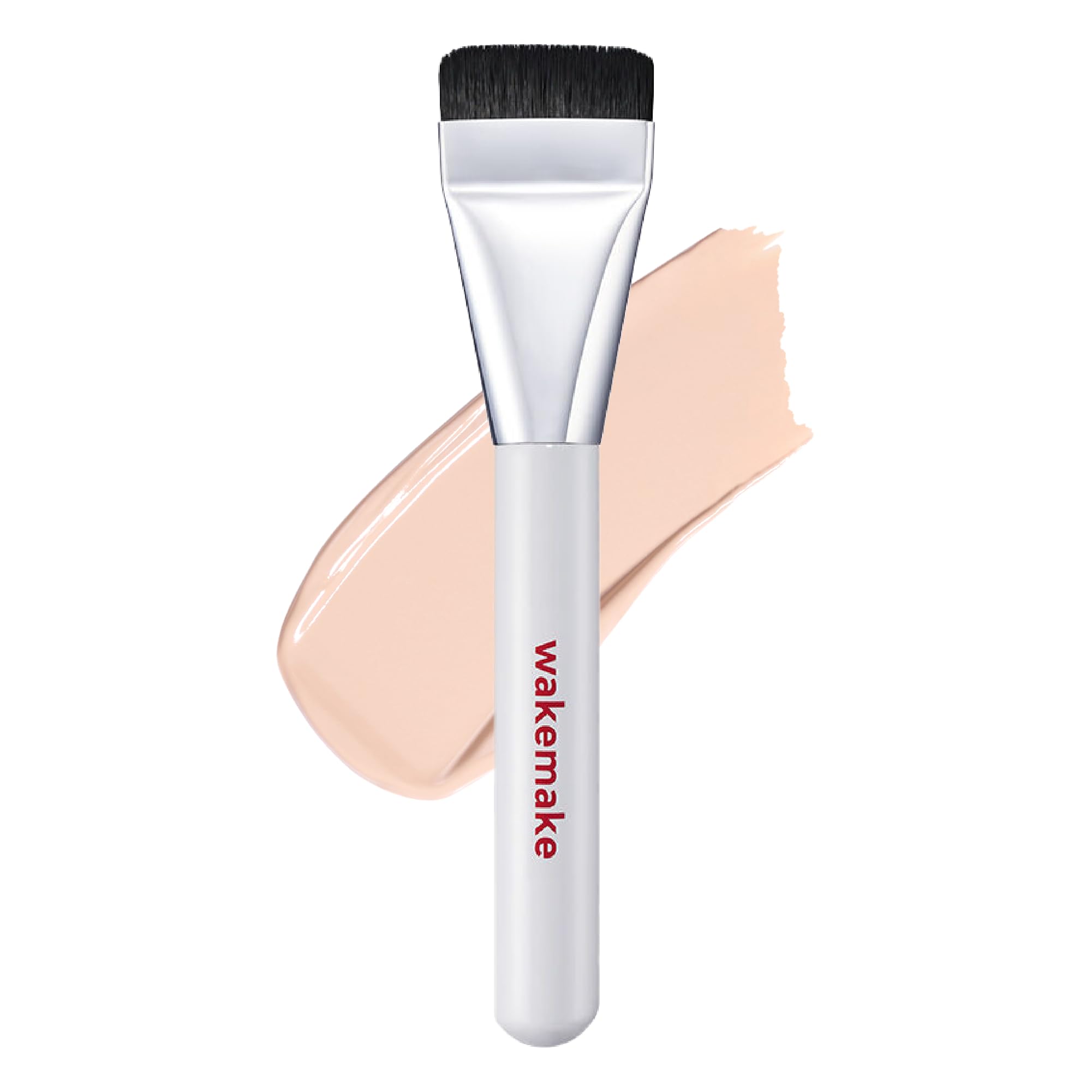 

wakemake Spatula Wide Foundation Brush Best Cosmetics Korean cosmetics brush for liquid even and a even (New Logo) Award-winning foundation,