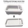 Foldable Dish Rack Kitchen Storage Holder Drainer Bowl Tableware Plate Portable Drying Rack Home Shelf Dinnerware Organizer