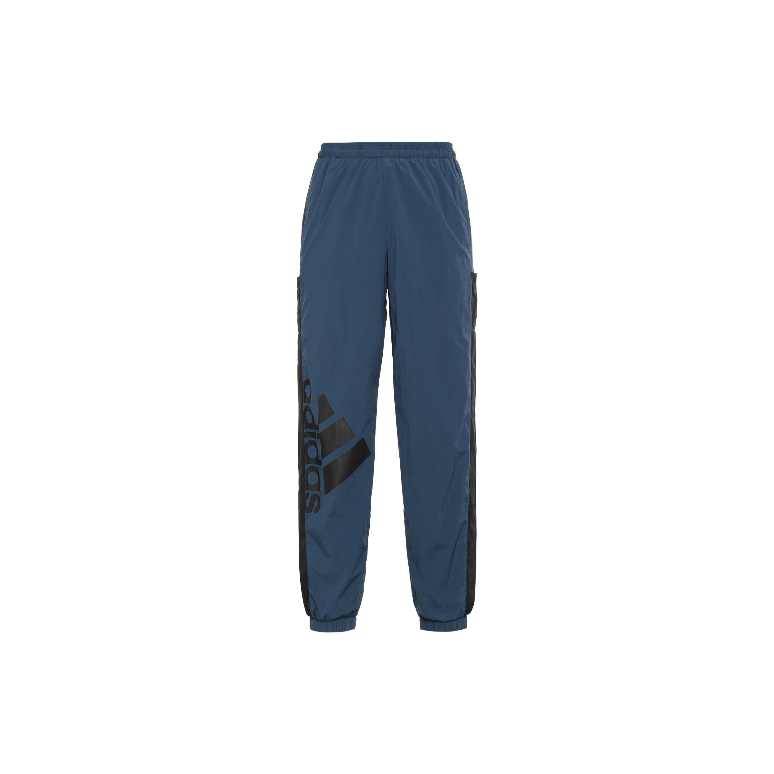 Adidas Sportswear Essentials Alphabet Logo Print Regular Fit Tapered Leg French Terry Jogger Pants Men Multicolor Blue GN0783 M