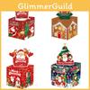 Christmas Themed Pattern Paper Box Set Holiday Decoration Props Gift For