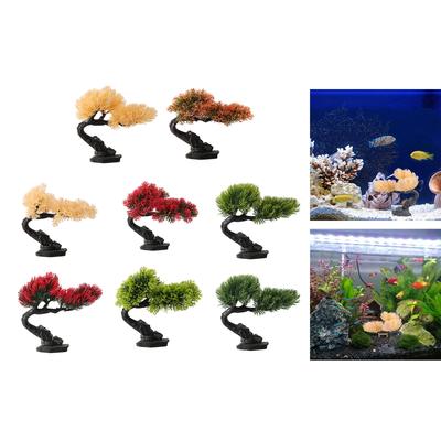 Acquari Paesaggio Albero Resine Decorazioni per Acquari Artigianato Artistico Terrario Habitat Ornamenti Oggetti di Scena per Foto