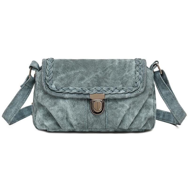 

Compact Cross-body Bag for Traveling and Shopping, Stylish Small Bag for Middle-aged Mothers синий