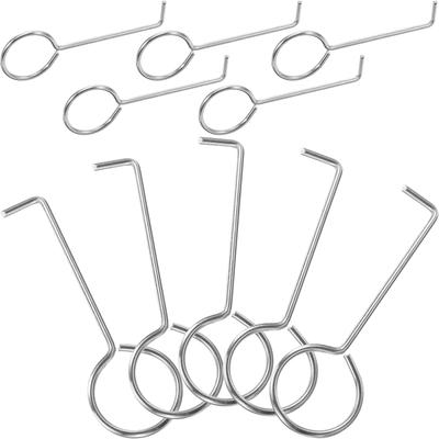 10 Pcs Floor Drain Handle Hook Shower Kitchen Sink Strainer Lifting Grate Remove Tool Hooks Hair for Shower Strainer Basket