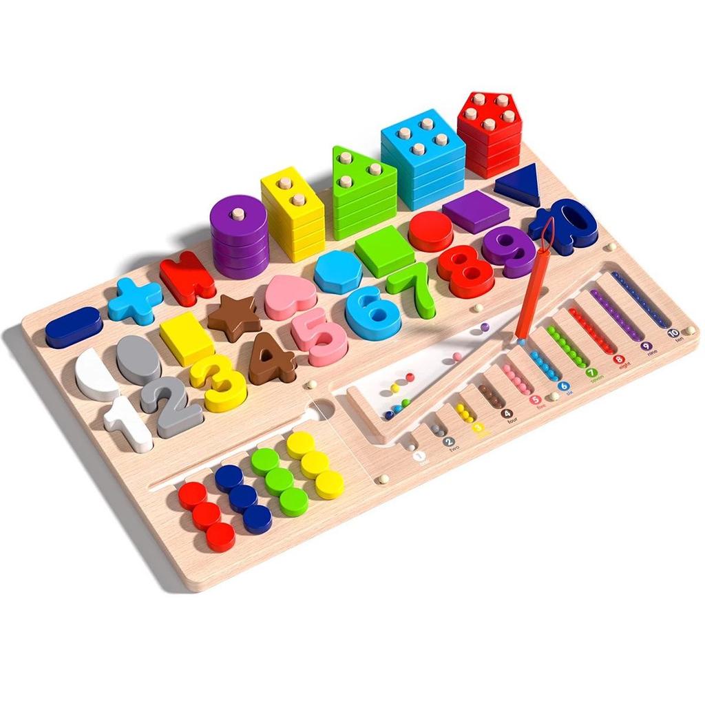 Montessori Educational Toys for Toddlers: Jigsaw Puzzles & Building Blocks for Ages 1-2, Boys & Girls