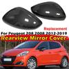 For Peugeot 208 2008 2012-2018 C3 2016 To 2020 Car Replacement Rearview Side Mirror Cover Wing Cap Exterior Case Trim