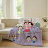 Cartoon C-Chibi Maruko-chan Blanket Warm Soft Suitable For Bedroom Sofa Bed Living Room Office Travel Camping Gifts
