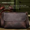 Crossbody Bags for Men Simple Vintage and Popular First Layer Cowhide Hardware Magnetic Buckle Men's Wrapped Flap Shoulder Bag