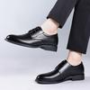 Fashion Men's Business Formal Shoes Luxurious Glossy Leather Shoes Classic Interview Versatile Men's Casual Shoes for Commuting
