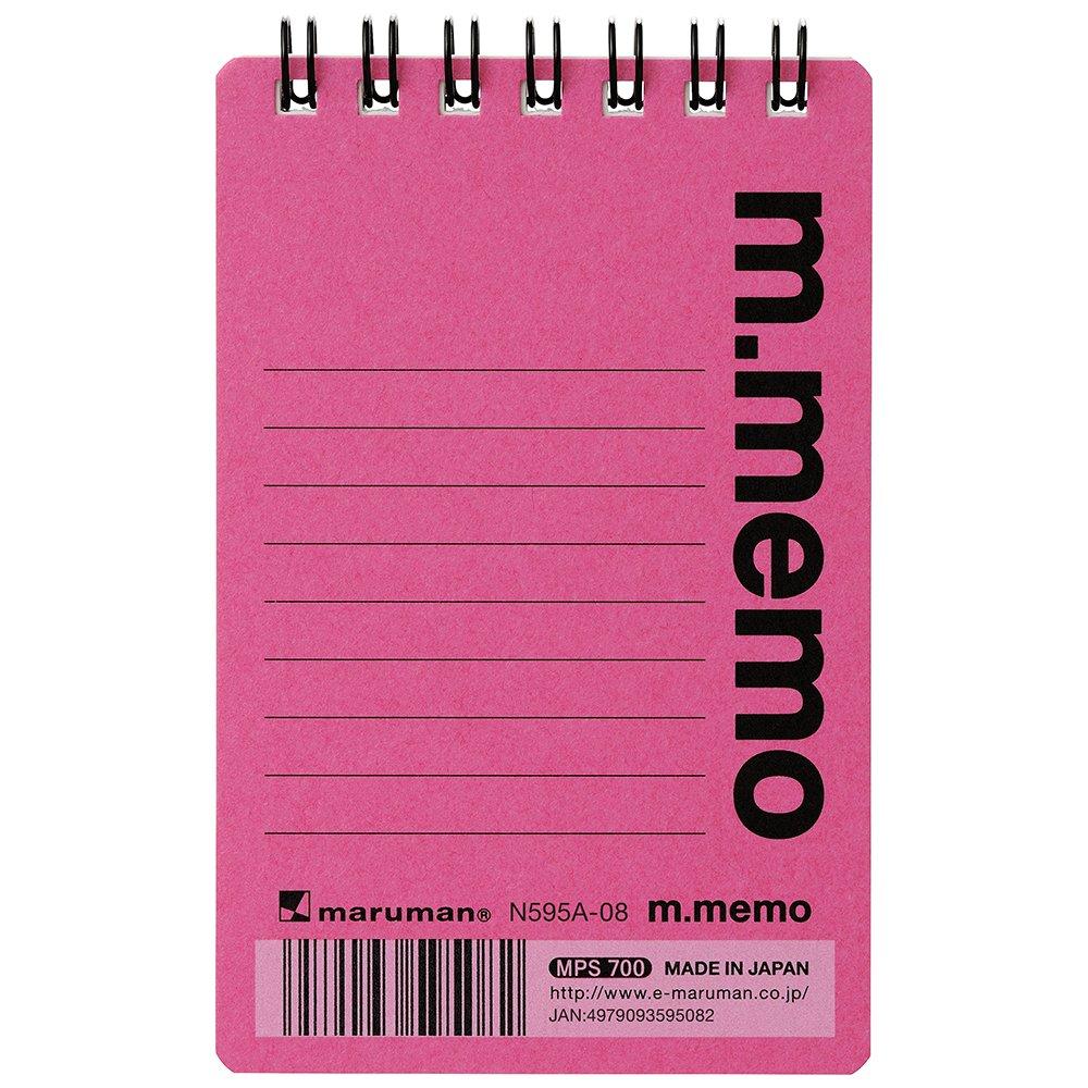 Maruman Memo Em Memo 6mm Ruled A7 Pink N595A-08