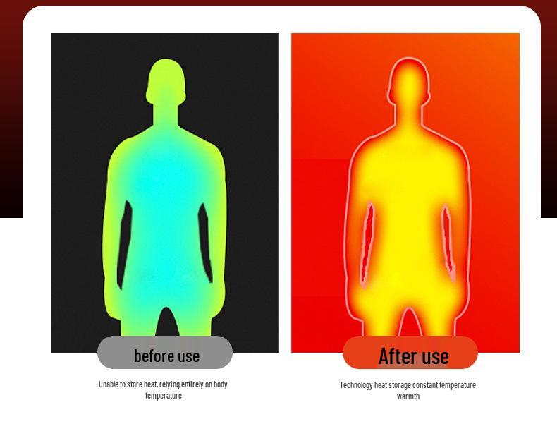Herrjacka med huva, vinter, elektriskt uppvärmd: Tjock Bomullskappa med Intelligent Konstant Temperaturteknik