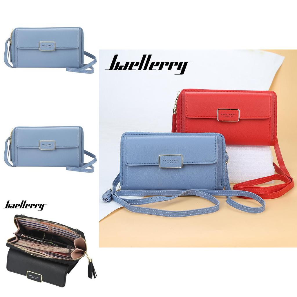 Pu Leather Long Wallet For Women With Zipper And Card Slots For Daily Use