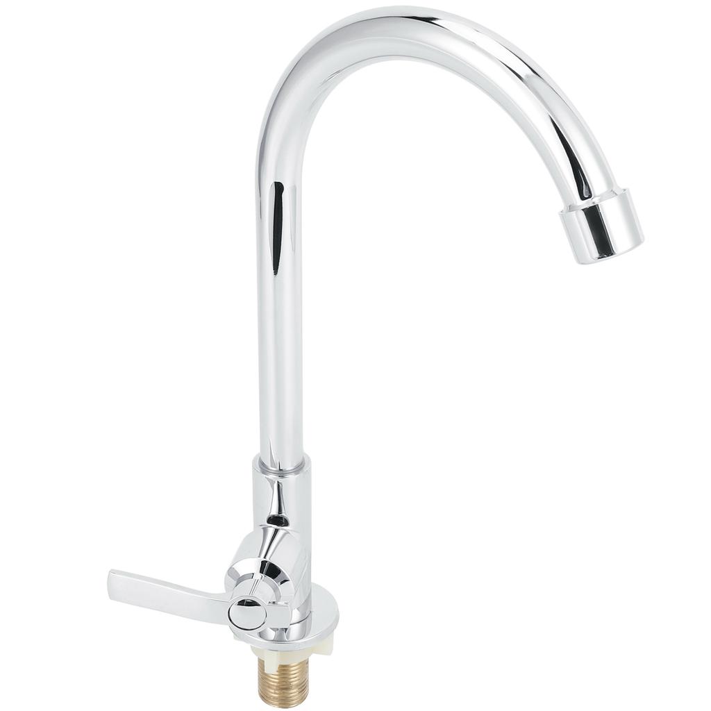 G1/2 Sink Faucet 360 Degree Rotating Stainless Steel Cold Water Tap Kitchen Bathroom Supply