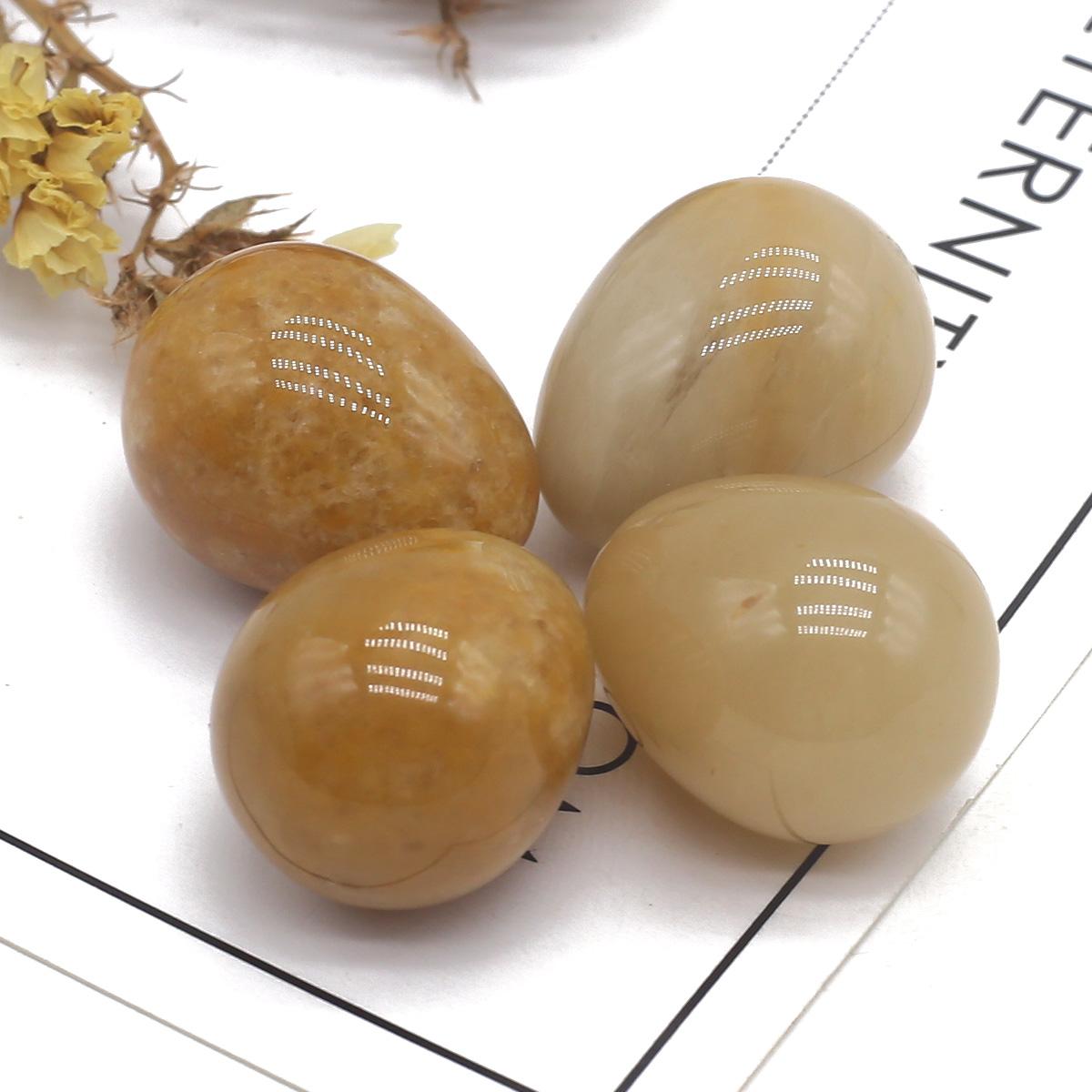 

Орнамент из натурального камня в форме яйца Кристалл Розовый Кварц Аметист Агат Содалит Опал Желтый Нефрит Украшение Дома Декор Ювелирные Изделия 17×22 мм 2Pc/17×22mm-Yellow Jade