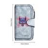 Gothic Cat Pattern Long Wallet Fashion Portable Multi Slot Card Holder Daily Use Purse