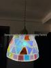 Französischer Glasleuchter im Retro-Stil - Nostalgische Muschel-Lampe für Schlafzimmer, Esstisch oder Tresen