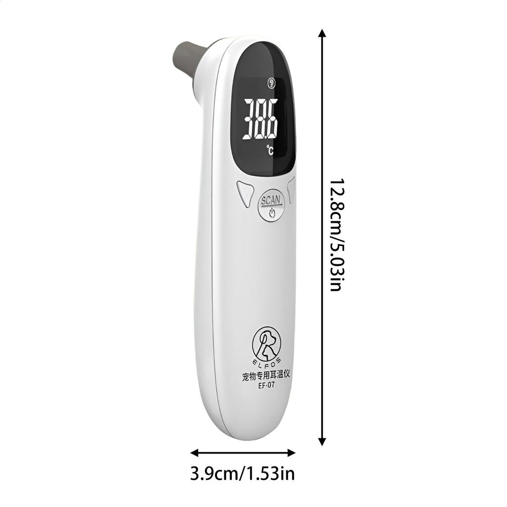 Infrared Pet Cat Dog Ear Thermometer Medical Animal Measuring Electronic Thermometer Non-contact Home Veterinary Equipment Quick