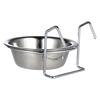 Practical Stainless Steel Hanging Pet Dog Cat Cage Bowl Kennel Coop Cup Bowl for Dog Bird Rabbit