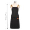 Salon Apron Solid Color Waterproof Apron Oil Resistant Multi-function Kitchen Apron Adjustable with Pockets Chef Apron Waiter